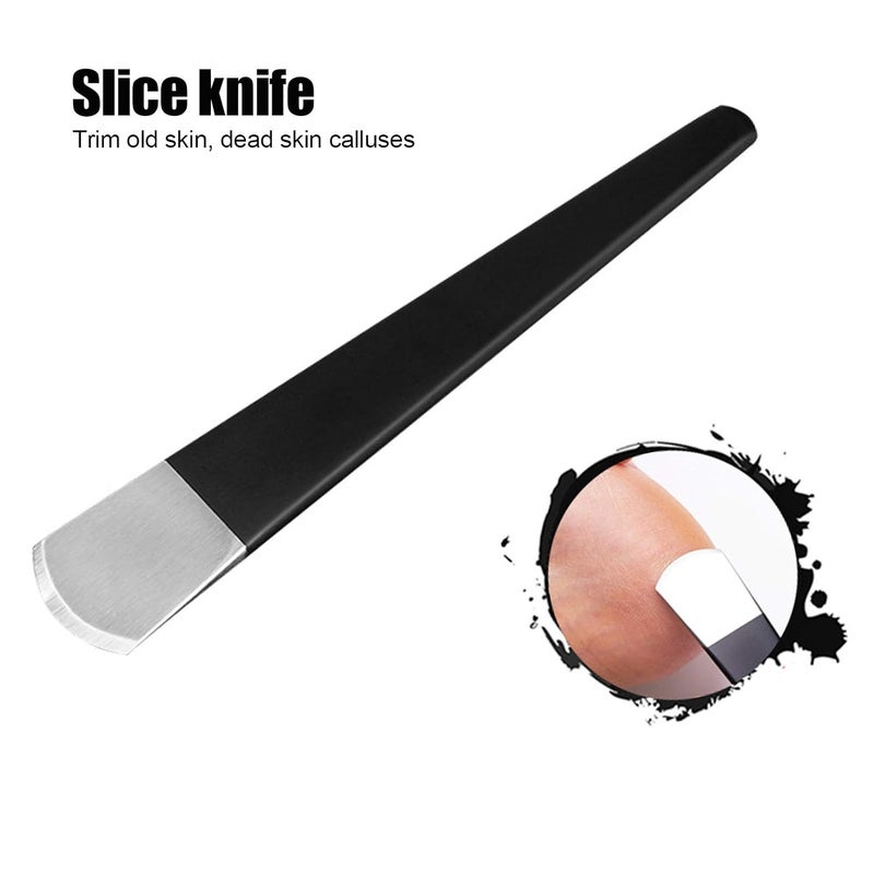 woobles مجموعة أدوات الباديكير 11 قطعة مجموعة مانيكير مجموعة مقصات الأظافر الاحترافية مجموعة العناية بالأظافر من الفولاذ المقاوم للصدأ مبرد القدم مزيل الجلد الميت للرجال والنساء هدية عيد الأم - Image 5